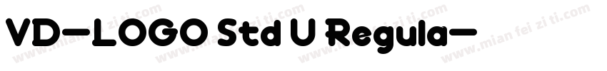 VD-LOGO Std U Regula字体转换